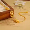 Nova Pulseira de Moeda de Cobre Gelo Picado Escama de Dragão Design de Corrente Dupla de Moeda Temperamento de Nicho Joia de Alta Qualidade
