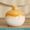 Jarrón de Cerámica Artístico Pintado a Mano con Doble Asa, Florero Mate Morandi, Artesanía de Decoración para el Hogar de Lujo Ligero