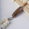 Pulsera multicírculo de raíz de bodhi de jade blanco DIY 108 pulsera para hombre y mujer tamaño de cuerda 9X12 cuentas venta al por mayor de fábrica