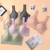 Sutiã de Maternidade Plus Size Feminino para Amamentação Transfronteiriço com Abertura Frontal em Fivela Suporte Roupa Íntima Confortável com Efeito Levanta e Sustenta à Prova de Impacto