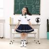 Ropa Nueva de Verano para Jardín de Infancia, Escuela Primaria, Escuela Secundaria Baja, Escuela Secundaria Alta, Algodón, Blanco, Manga Corta, Deportiva, Uniforme Escolar Primario, Traje de Dos Piezas