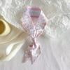 Bufanda de Seda de Dibujos Animados Lindos, Cinta Biselada, Accesorios para el Cabello Estampados, Tela de Doble Capa, Accesorios para Bolsos Sanrio, Accesorios Dulces