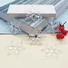 Adorno Colgante de Copo de Nieve Transparente Acrílico Navideño, Cristal de Hielo, Copo de Nieve de Cristal de Simulación, Decoración Colgante para Árbol de Navidad y Ventana