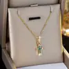 Collar con Colgante Cruzado Versátil, Moderno y Elegante, Transfronterizo para Mujer, Adecuado para Uso Diario, Superposición y como Regalo, Cadena para Clavícula