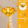 Lámpara de proyección decorativa de Halloween bolsa de materiales DIY hecha a mano para niños linterna lámpara de calabaza accesorios para actividades de jardín de infantes