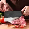 Faca de Cozinha Yangjiang Aço Inoxidável Faca de Fatiar Doméstica Martelo de Cortar Carne Padrão Forjada Faca de Cortar Faca de Duplo Propósito