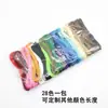 AliExpress Linha encerada de três fios 1mm Taiwan cor branca linha encerada ecológica 30 cores 10 metros por rolo