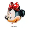 Dibujo Animado Color Sólido Cabeza de Mickey Minnie Tablero de Luz Decoración de Cabeza de Mickey Mouse Decoración de Fondo Globo de Película de Aluminio