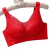 Sutiã Sexy Ajustável Sem Aro, Sutiã de Renda Médio-Espesso, Roupa Íntima Respirável Anti-Queda para Mulheres, Anti-Aglomeramento e Redução Lateral dos Seios