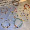 Pulseras de Cuentas Populares para Mujer 2025, Retro, de Alta Gama, Pulseras de Cinabrio Versátiles, Pulseras de Perlas Estilo Ins al Por Mayor