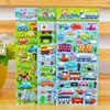 Flash Le PU pegatinas tridimensionales de dibujos animados para niños serie de autobuses autobús escolar coche pegatinas de burbujas de recompensa de aprendizaje para niños