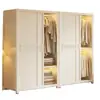 Guarda-roupa simples de porta de correr para quarto de aluguel, espessado, reforçado, combinação, novo guarda-roupa de aço, quarto de casa, resistente, durável