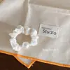 Scrunchie Retrô Estilo Francês para Mulheres com Toque de Luxo, Elástico de Cabelo Versátil Estilo Coreano com Pérolas, Acessório de Cabelo Estilo Floresta, Grande Adorno de Cabelo