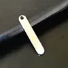 Chaveiro de Aço Inoxidável Etiqueta Anti-Perda Placa para Número de Telefone Vazia Acessórios para Joias DIY de Aço Inoxidável Pode Ser Gravado