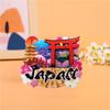 Ímãs de Geladeira Criativos de Cidades do Japão Atrações de Pontos Turísticos Japoneses Adesivos Magnéticos Lembrancinhas de Turismo Cultural e Criativo Presentes