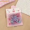 Nuevas ligas para el cabello desechables de colores para niños, pequeñas y versátiles para niñas, cuerdas para el cabello de alta elasticidad