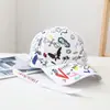 Gorra de Béisbol de Verano con Graffiti para Hombre, Gorra Hip-Hop Estampada Estilo Urbano Juvenil, Gorra Versátil Casual para Sombrear el Sol para Mujer