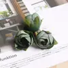 Acessórios Artesanais Estilo Mori Flor de Camélia Desabrochando Retrô Europeu Materiais para Guirlanda Artesanal DIY Cabeça de Flor Rosa Simulada