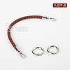 Cuerda redonda de cuero tejida a mano de 8 mm para llevar en la muñeca, correa de repuesto diagonal para bolso, accesorios para bolsos DIY, 51 accesorios