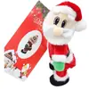 Papai Noel Escalador de Contas Musicais Escada de Paraquedas Decoração de Janela de Natal Pingente Presente