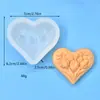 Molde de Silicona para Velas de Tulipán Corazón Molde para Pasteles DIY Hecho a Mano Aromaterapia Yeso Jabón Arte Molde de Silicona