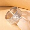 Anillo de Acero de Titanio Diseño Geométrico Nicho Personalizado Trenzado Amor Estilo Cool Transfronterizo Acero Inoxidable Anillo Abierto para Mujer