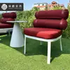 Mobiliario de Exterior al por Mayor Mesa y Silla de Té para Patio de Casa de Huéspedes Mesa y Silla para Terraza Balcón Silla de Ocio Simple de Tres Piezas