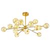 Lustre nórdico estrela por todo o céu para sala de estar lustre led lustre criativo de personalidade quarto sala de jantar pacote de iluminação