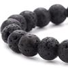 Pulsera de piedra volcánica de 8 mm de venta caliente transfronteriza hombres y mujeres pueden gotear pulsera de aceite esencial pulsera de roca volcánica al por mayor