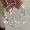 Estilo Ins Coreano Nueva Moda Joyería de Mano Pulsera de Plata de Ley S925 Textura Simple Apilada con Mujeres de Alta Gama