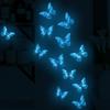Ofereça novos adesivos de parede luminosos de concha AFG3889 adesivos de borda cruzada azul adesivos de parede removíveis para cabelo