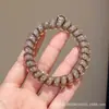 Goma para el pelo de alambre de teléfono con estampado de leopardo retro, alta elasticidad, banda de goma sin marcas para adultos, adecuada para coletas, simple y elegante, no daña el cabello