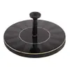 Fuente Solar Simple Negra para Exteriores, Rocalla Flotante para Piscinas en Zonas Escénicas y Parques con Luces LED para Fuente