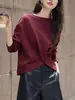 Moletom com Gola Uma Linha e Nó Torcido Design para Mulheres Outono 2025 Novo Elegante Casual Estilo Preguiçoso Top Solto Casual
