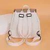 Al por mayor 2026 Nueva Mochila para Estudiantes de Secundaria Versátil Casual Moda Mochila Color Bloque Letra Cierre de Cordón Bolso de Hombro Doble para Mujer