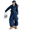 Conjunto Jeans Feminino Primavera e Outono 2025 Nova Moda Estilo Coreano Tendência Roupa de Trabalho Conjunto Jeans para Meninas Mais Velhas