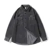 Camisa de pana para hombre, ropa de trabajo informal para hombre, chaqueta para hombre, top de manga larga, talla grande, otoño, ropa de trabajo vintage
