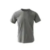 Camiseta Casual de Manga Corta para Hombre para Deportes al Aire Libre, Fitness, Secado Rápido, Absorción de Sudor, Transpirable, Cuello Redondo 7322