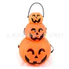 Cosplay Decoración de Calabaza Barril de Calabaza de Halloween Bolsa de Calabaza Bolsa Tote de Calabaza Bolsa de Dulces Plástico