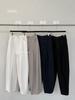 Pantalones Curvos Estilo Coreano de Otoño 6up Pantalones Casuales 100% Algodón para Mujer Guangzhou Trece Líneas Nuevos Pantalones Globos de Gama Alta Perezosos 50263