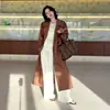 Gabardina clásica de sarga con silueta Maillard para mujer, de longitud media, nueva colección otoño 2026, con cuello alto y diseño de doble botonadura