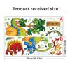 Fábrica de venta al por mayor de pegatinas de pared Nuevo Mundo de los Dinosaurios dormitorio dibujos animados sala de estar removibles decorativas impermeables pegatinas de pared