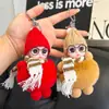 Llavero Colgante de Muñeca con Bufanda de Moda Modelo Nuevo de Gama Alta Decoración de Bolsa de Regalo de Cumpleaños de Peluche para Hombres y Mujeres
