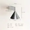 Lámpara de Pared para Mesita de Noche Lámpara de Pared Fondo de Sala de Estar Dormitorio Dormitorio Principal Sentido Avanzado Lujo Artístico Escalera Interior Lámpara de Pared Cónica