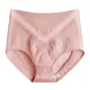 Nova Roupa Íntima Modeladora Cintura Alta Favo de Mel para Mulheres Virilha de Algodão Puro com Grafeno Modeladora Levanta Bumbum