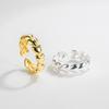 Versión coreana del anillo de costura de amor creativo de plata esterlina S925 para mujer, nicho de viento frío, pequeño libro rojo con joyas de plata