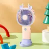 Novo Mini Ventilador Portátil de Mão, Suporte de Mesa Portátil, Ventilador de Carregamento USB, Presente para Estudante Atacado