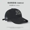 Gorra de Béisbol Casual Nueva de Primavera Verano Bordado Inglés Personalizado Estilo Coreano Simple Versátil Adelgazante de Rostro Protección Solar Gorra de Pico