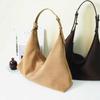Bolso de Hombro para Mujer de Cuero Nobuk, Bolso Tote Retro de Moda, Bolso Versátil Casual de Gran Capacidad para el Brazo, Bolso de Viaje