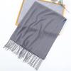 Exclusivo transfronteiriço para moda cor sólida novo toalha longa fina plana casual macia respirável lenço xale com franjas